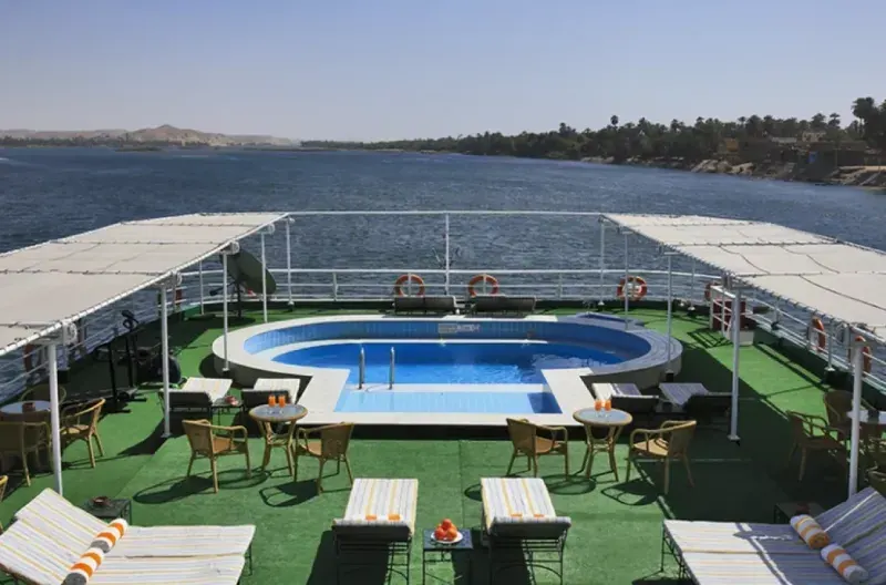 Jaz Imperial Sun Deck Pool Nile Views | Egypt For Travel Nile Cruises